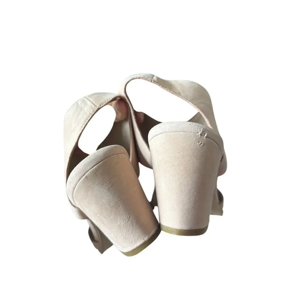 Eileen Fisher Doe tumbled nubuck sandal sz 8